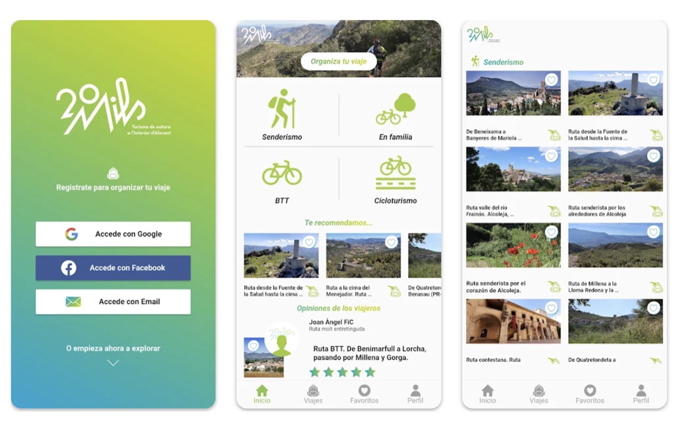App 20mils: turismo de naturaleza